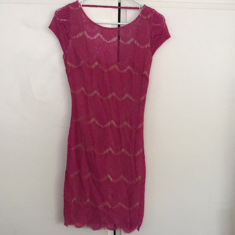 Bebe Hot Pink dress